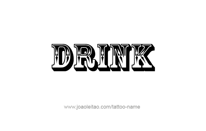 Tattoo Design Name Drink  