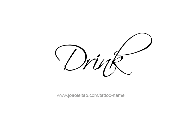 Tattoo Design Name Drink  