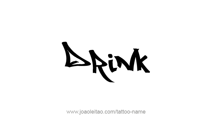 Tattoo Design Name Drink  