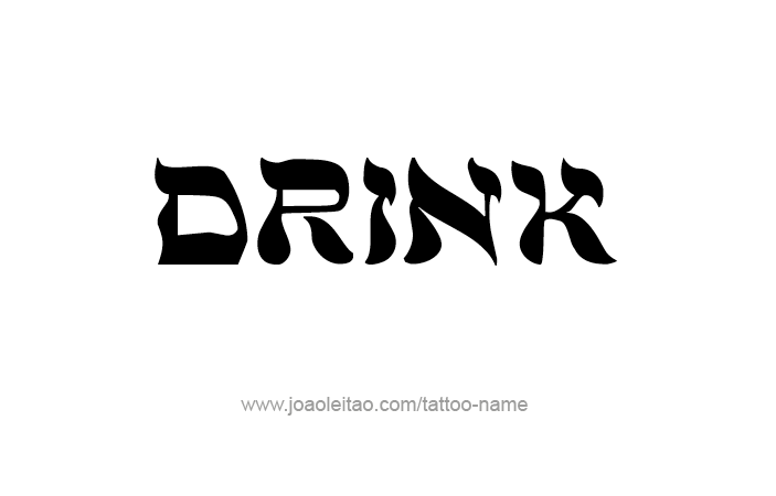 Tattoo Design Name Drink  