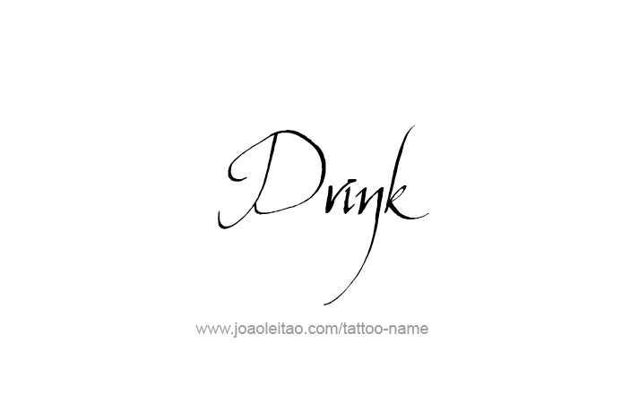 Tattoo Design Name Drink  