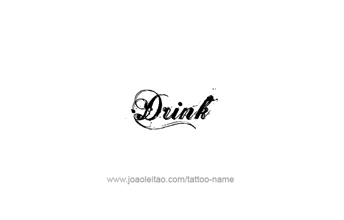 Tattoo Design Name Drink  