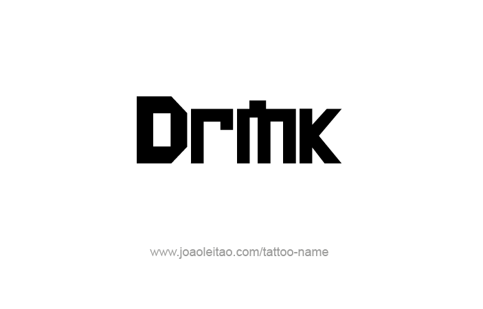 Tattoo Design Name Drink  