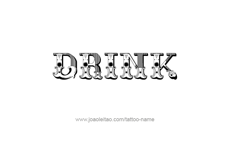 Tattoo Design Name Drink  