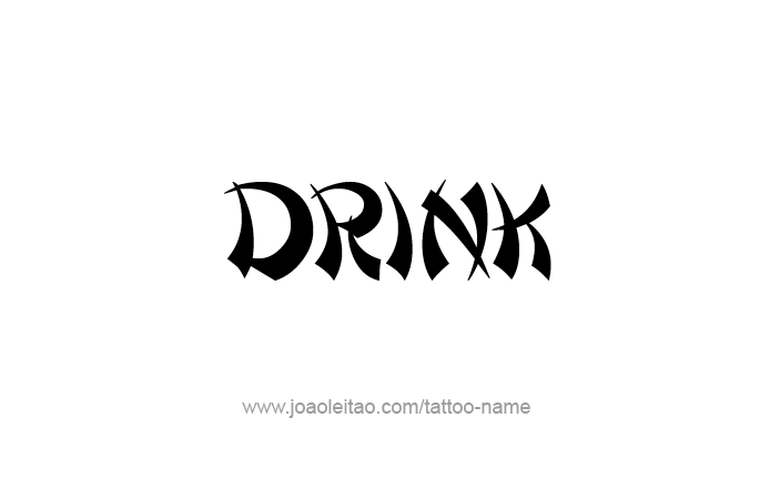 Tattoo Design Name Drink