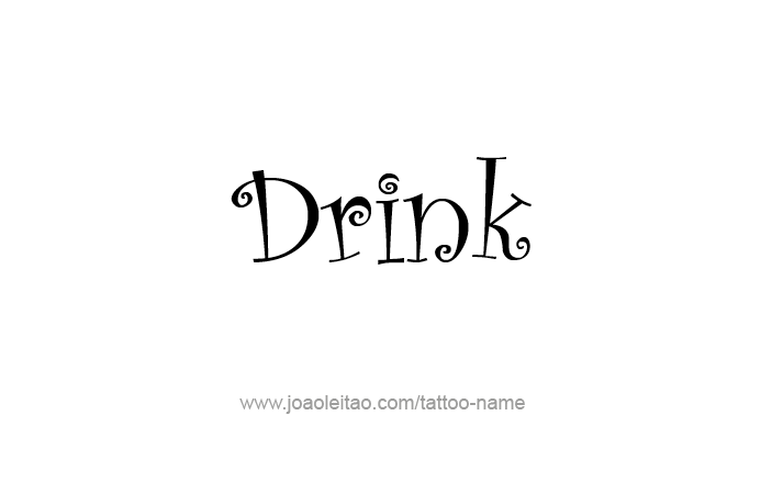 Tattoo Design Name Drink  