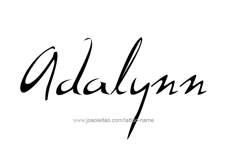 Tattoo Design Name Adalynn 