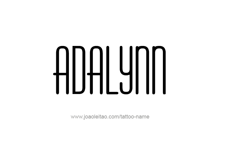 Tattoo Design Name Adalynn 