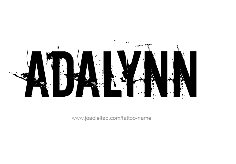 Tattoo Design Name Adalynn 