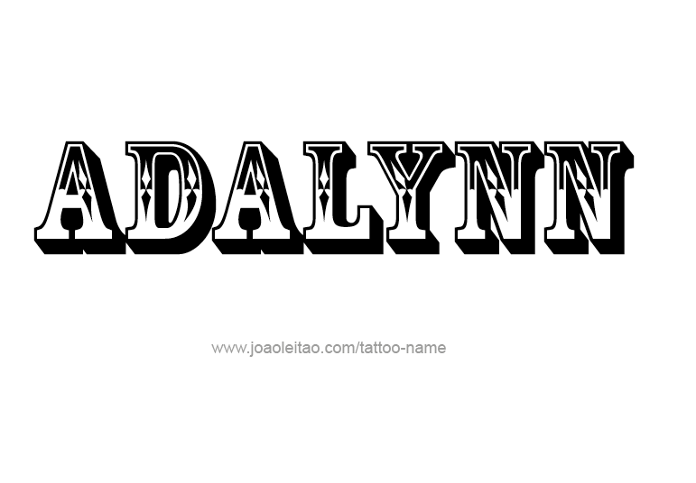 Tattoo Design Name Adalynn 