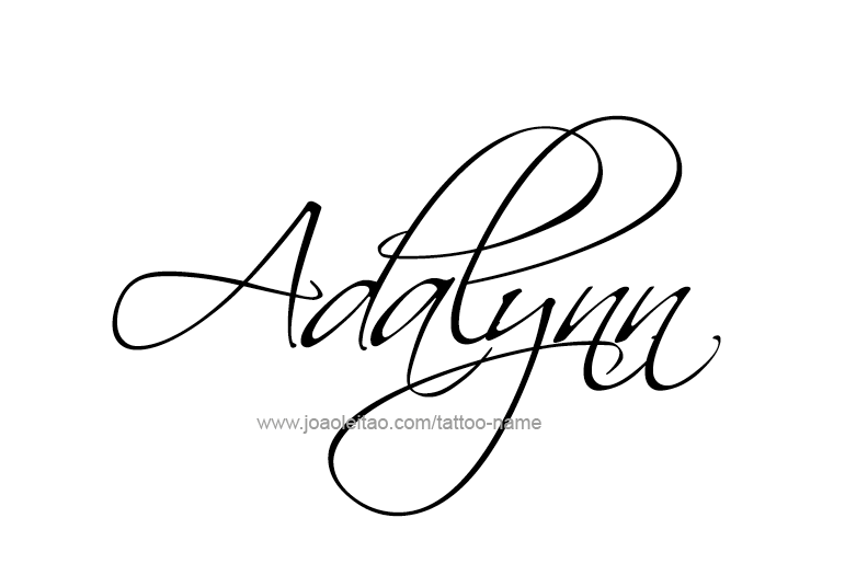 Tattoo Design Name Adalynn 