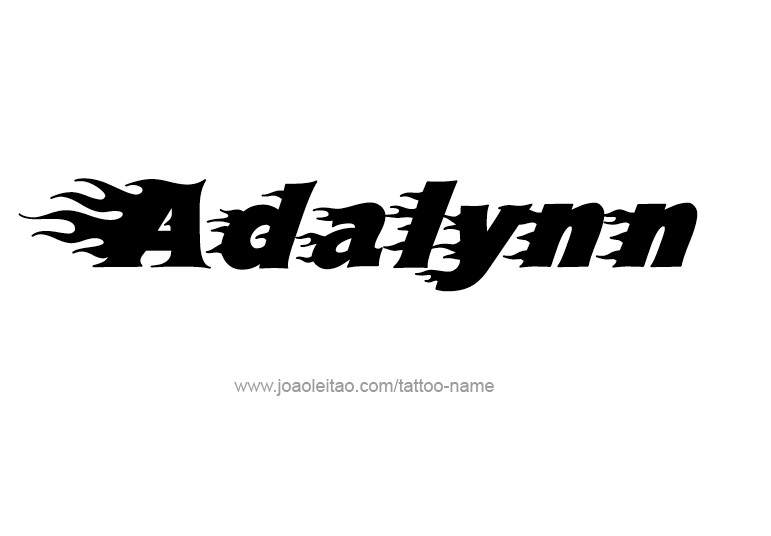 Tattoo Design Name Adalynn 