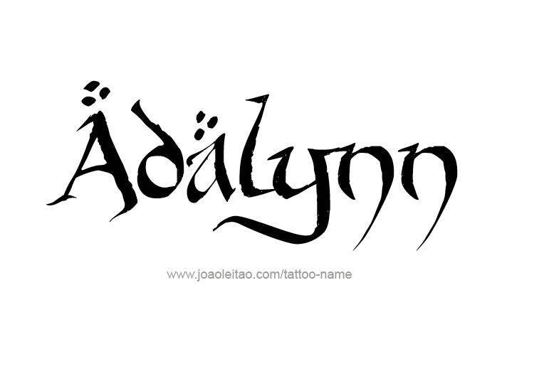 Tattoo Design Name Adalynn 