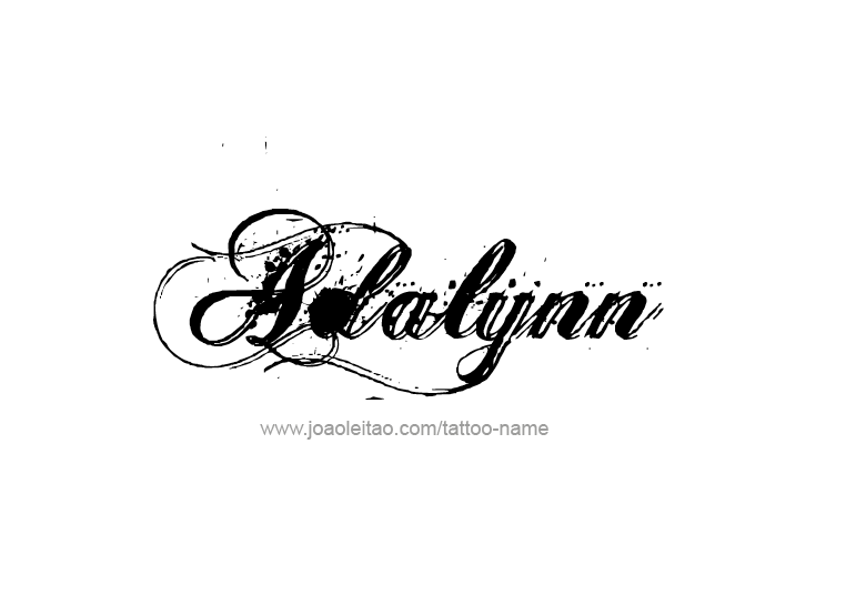 Tattoo Design Name Adalynn 