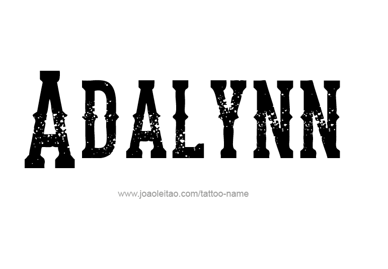 Tattoo Design Name Adalynn 