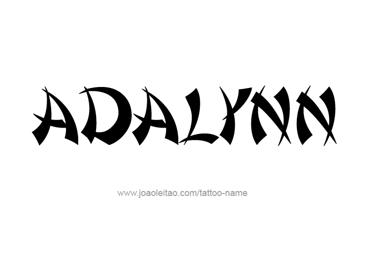 Tattoo Design Name Adalynn 