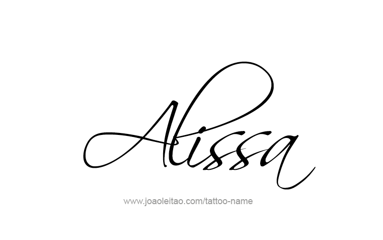 Tattoo Design Name Alissa 