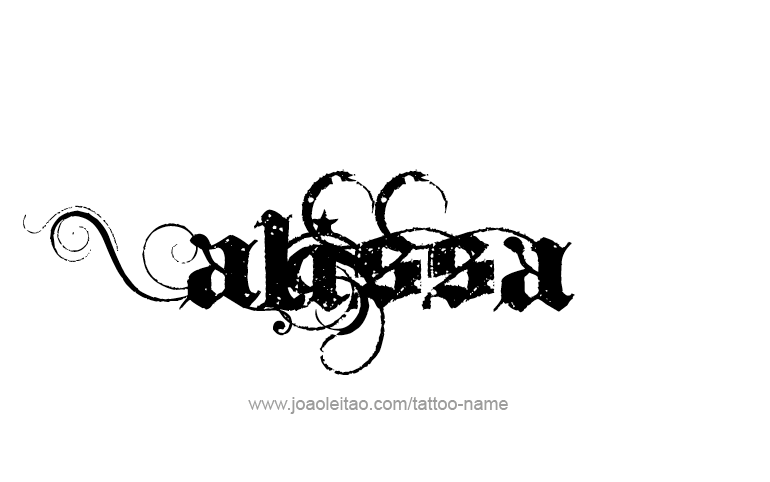 Tattoo Design Name Alissa 