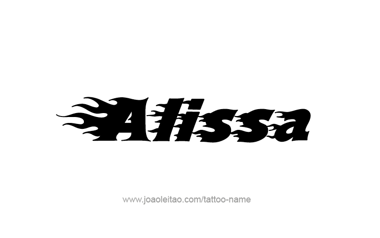 Tattoo Design Name Alissa 