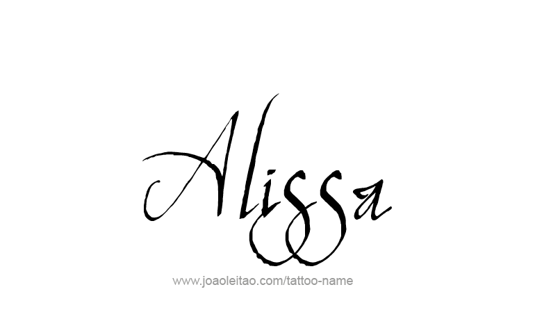 Tattoo Design Name Alissa 