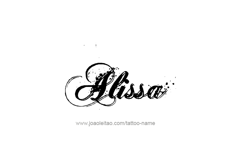 Tattoo Design Name Alissa 