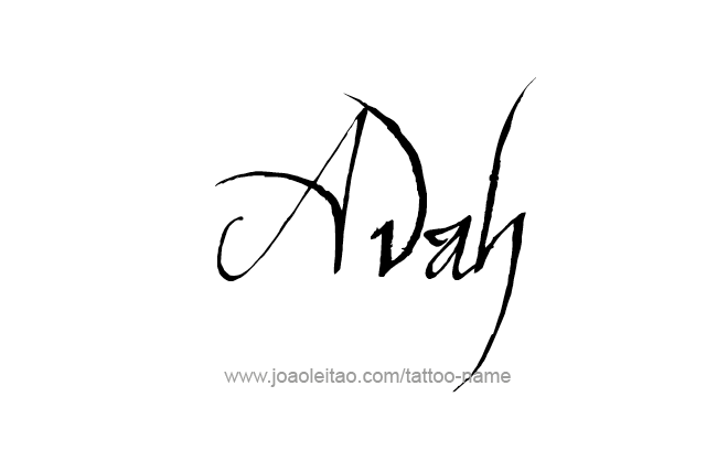 Tattoo Design Name Avah 