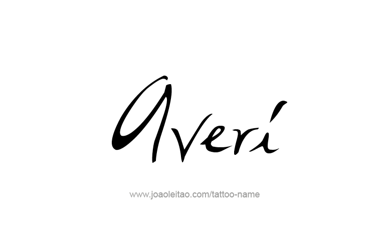 Tattoo Design Name Averi 