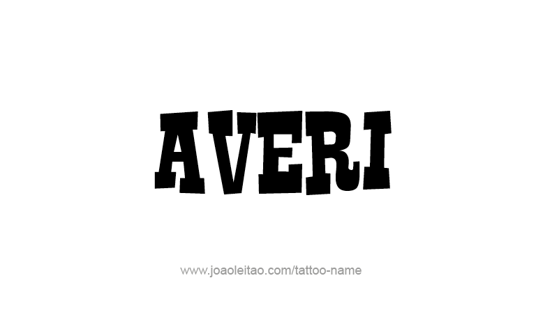 Tattoo Design Name Averi 