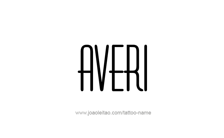 Tattoo Design Name Averi 