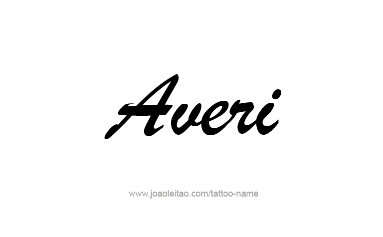 Tattoo Design Name Averi 