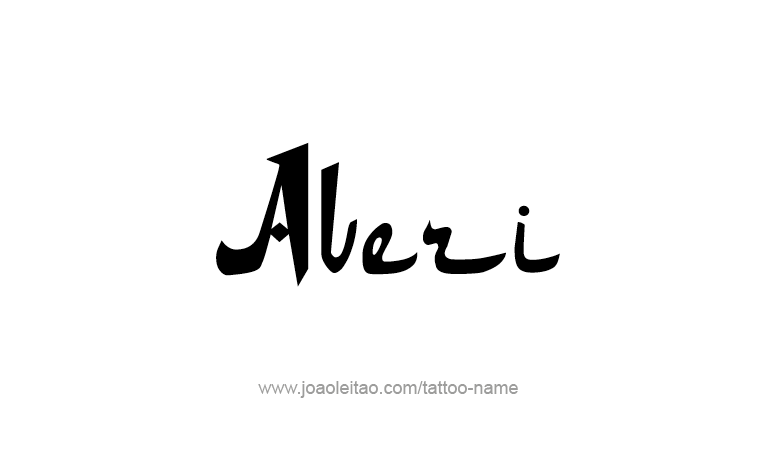 Tattoo Design Name Averi 