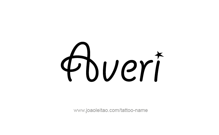 Tattoo Design Name Averi 