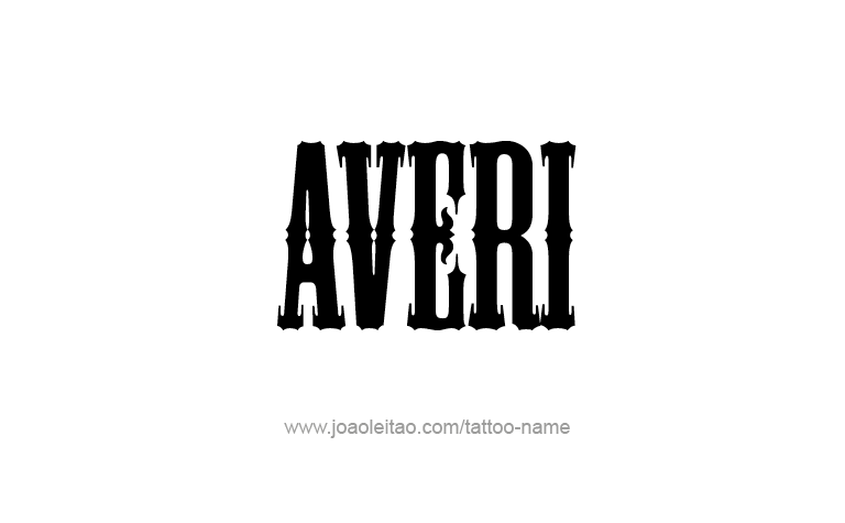 Tattoo Design Name Averi 