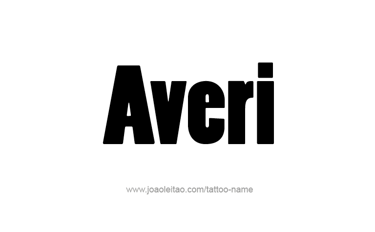 Tattoo Design Name Averi 