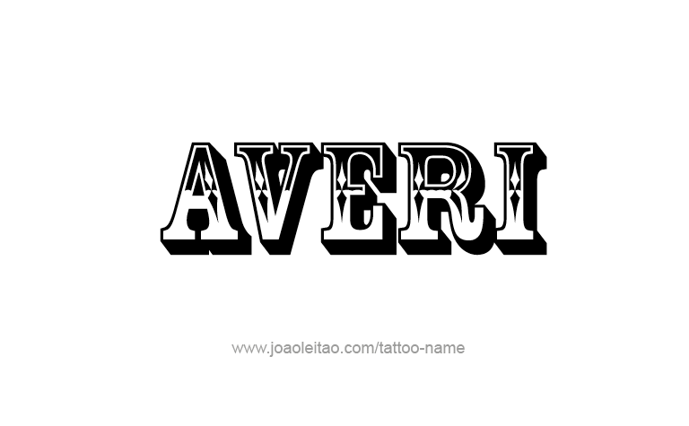 Tattoo Design Name Averi 