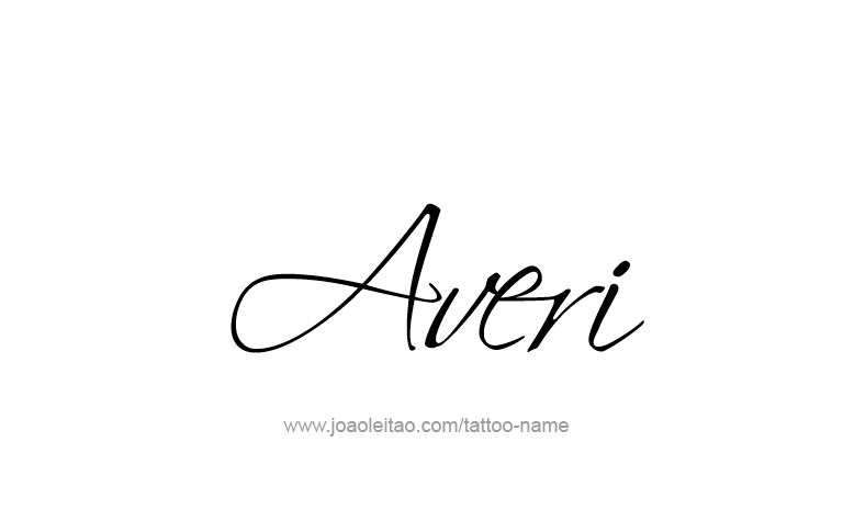 Tattoo Design Name Averi 