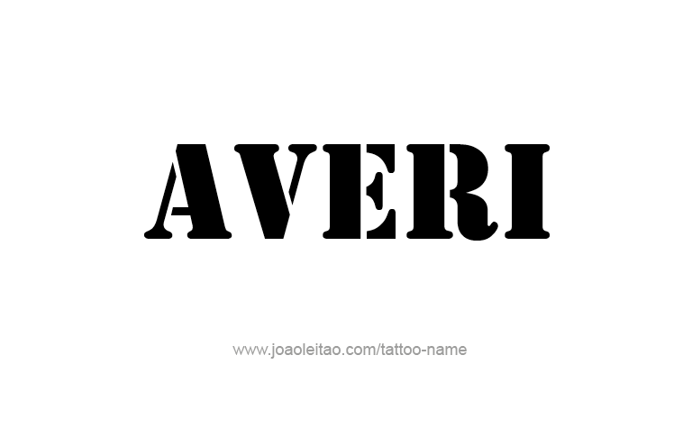 Tattoo Design Name Averi 