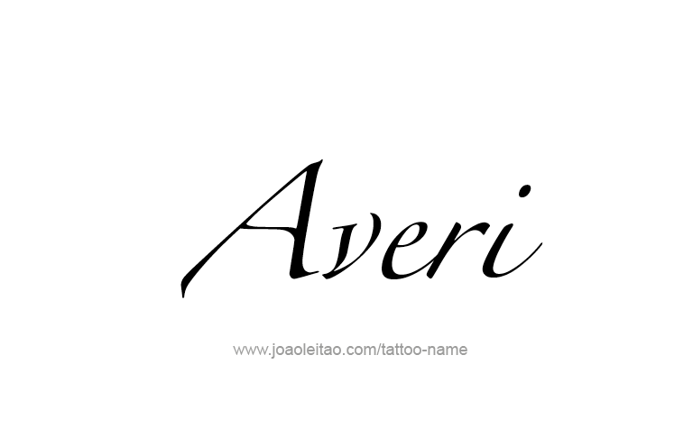 Tattoo Design Name Averi 