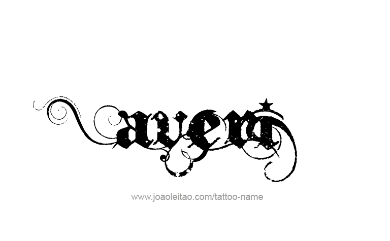 Tattoo Design Name Averi 