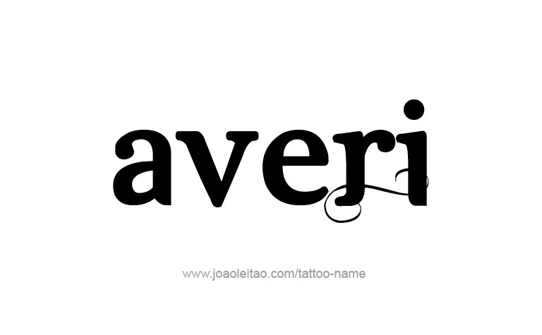 Tattoo Design Name Averi 
