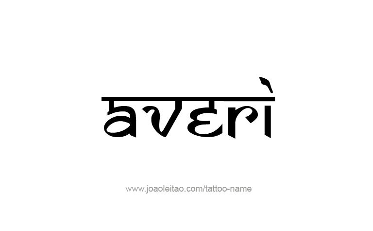 Tattoo Design Name Averi 