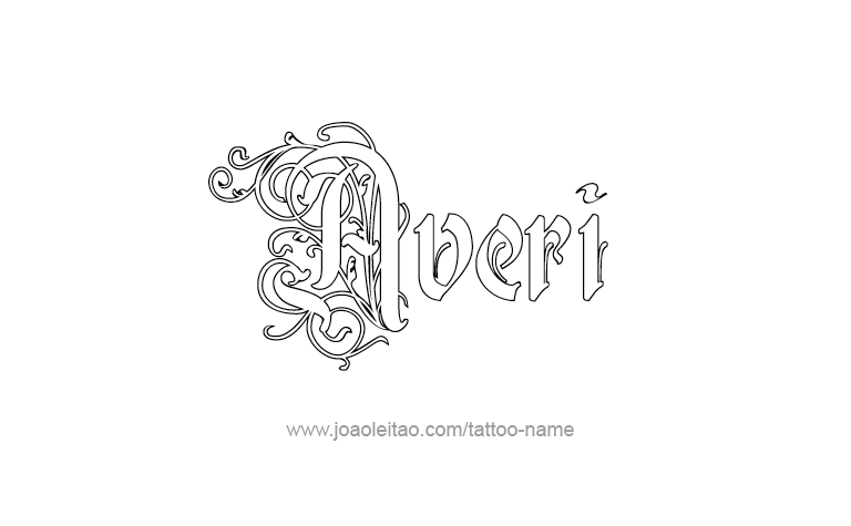 Tattoo Design Name Averi 