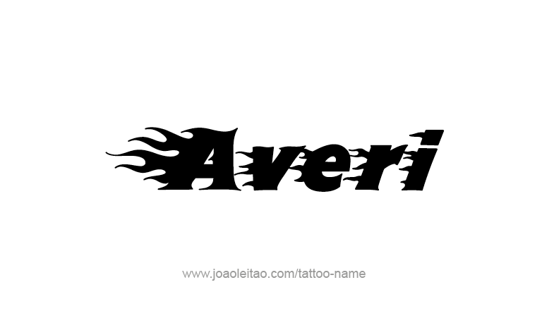 Tattoo Design Name Averi 