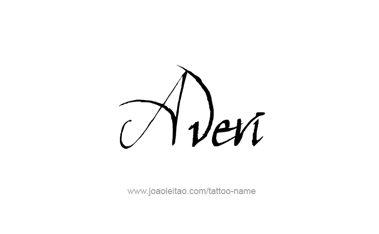 Tattoo Design Name Averi 