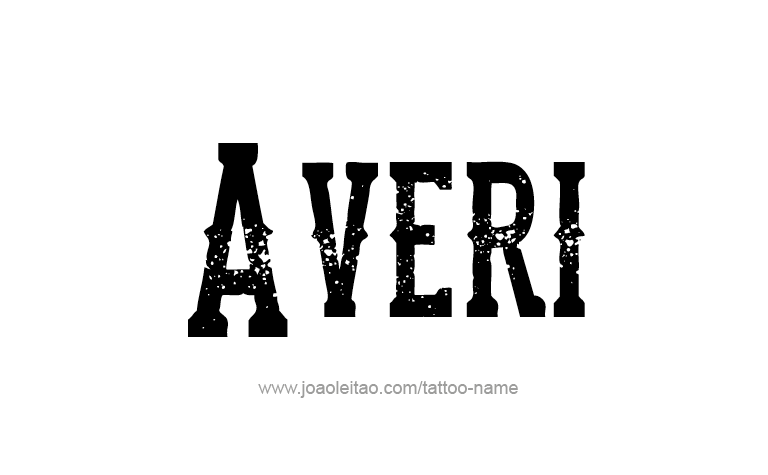 Tattoo Design Name Averi 