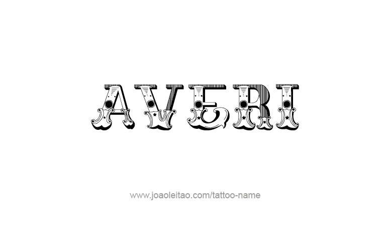 Tattoo Design Name Averi 