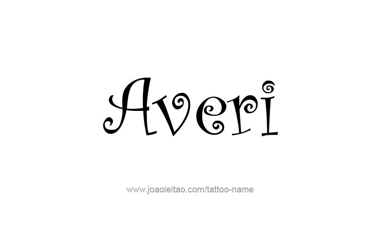 Tattoo Design Name Averi 