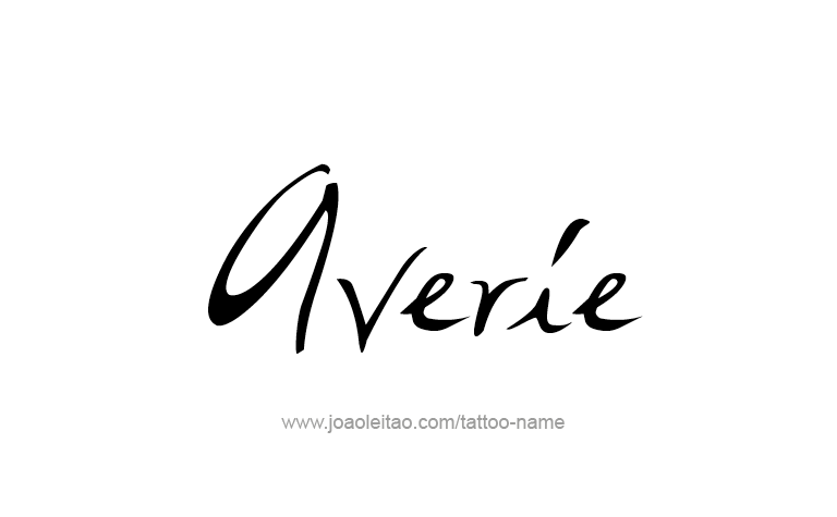 Tattoo Design Name Averie 