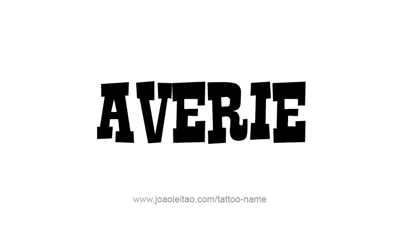 Tattoo Design Name Averie 