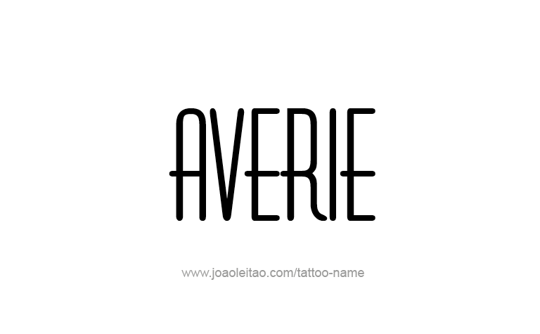 Tattoo Design Name Averie 